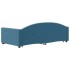 Sofá cama nido con cajones terciopelo azul 90x200