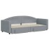 Sofá cama nido con cajones tela gris claro 80x200