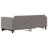 Sofá cama nido con cajones tela gris taupe 90x200