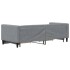 Sofá cama nido con cajones tela gris claro 80x200