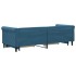 Sofá cama nido con cajones terciopelo azul 80x200
