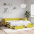 Sofá cama nido con cajones terciopelo amarillo 90x200