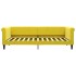 Sofá cama nido con cajones terciopelo amarillo 90x200
