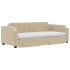 Sofá cama nido con cajones tela color crema 90x200