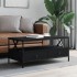 Mesa de centro madera de ingeniería negro 100x51x45