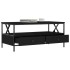 Mesa de centro madera de ingeniería negro 100x51x45