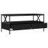 Mesa de centro madera de ingeniería negro 100x51x45