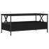 Mesa de centro madera de ingeniería negro 100x51x45