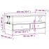 Mesa de centro madera de ingeniería negro 100x51x45