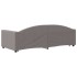 Sofá cama nido con cajones tela gris taupe 90x200