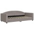 Sofá cama nido con cajones tela gris taupe 90x200