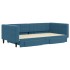 Sofá cama nido con cajones terciopelo azul 100x200