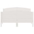 Estructura de cama con cabecero madera pino blanco 140x200