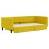 Sofá cama nido con cajones terciopelo amarillo 100x200