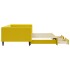 Sofá cama nido con cajones terciopelo amarillo 100x200