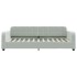 Sofá cama nido con cajones terciopelo gris claro 100x200