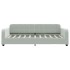 Sofá cama nido con cajones terciopelo gris claro 90x190