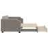 Sofá cama nido con cajones tela gris taupe 90x200