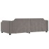 Sofá cama nido con cajones tela gris taupe 100x200