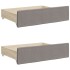 Sofá cama nido con cajones tela gris taupe 100x200