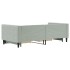 Sofá cama nido con cajones terciopelo gris claro 90x200