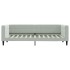 Sofá cama nido con cajones terciopelo gris claro 90x200