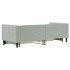 Sofá cama nido con cajones terciopelo gris claro 80x200