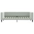 Sofá cama nido con cajones terciopelo gris claro 80x200
