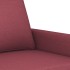 Sillón de tela rojo tinto 60