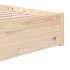 Estructura de cama sin colchón madera maciza 160x200