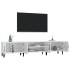 Mueble de TV madera contrachapada blanco brillo 180x31,5x40