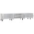 Mueble de TV madera contrachapada blanco brillo 180x31,5x40