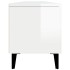 Mueble de TV madera contrachapada blanco brillo 180x31,5x40