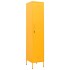 Armario taquilla de acero amarillo mostaza 35x46x180