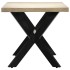 Mesa de comedor madera maciza de mango blanco 160x80x75