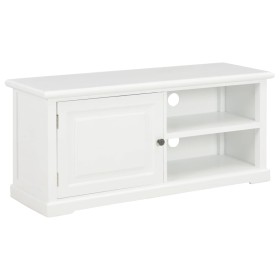 Mueble para TV de madera blanco 90x30x40