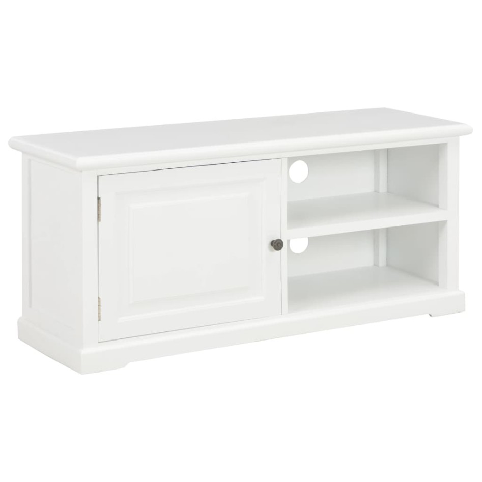 Mueble para TV de madera blanco 90x30x40