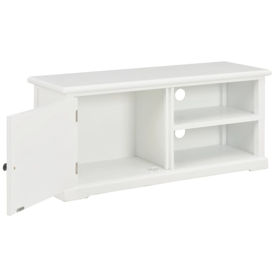 Mueble para TV de madera blanco 90x30x40