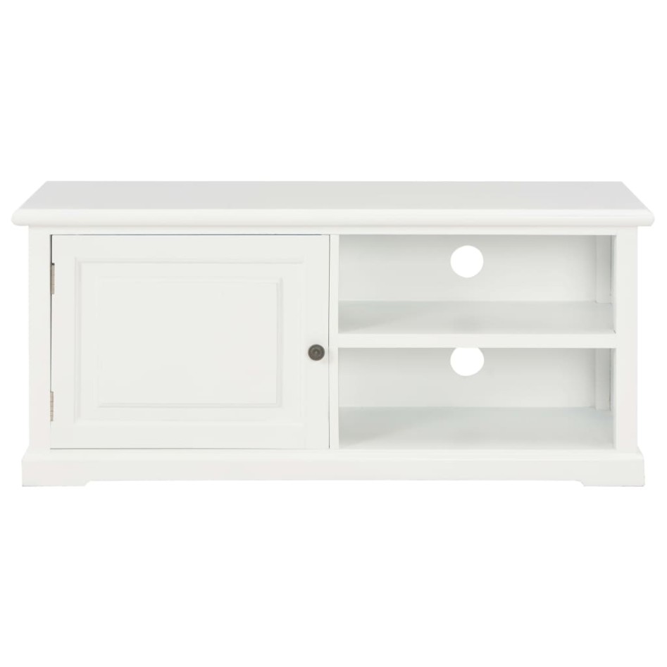 Mueble para TV de madera blanco 90x30x40