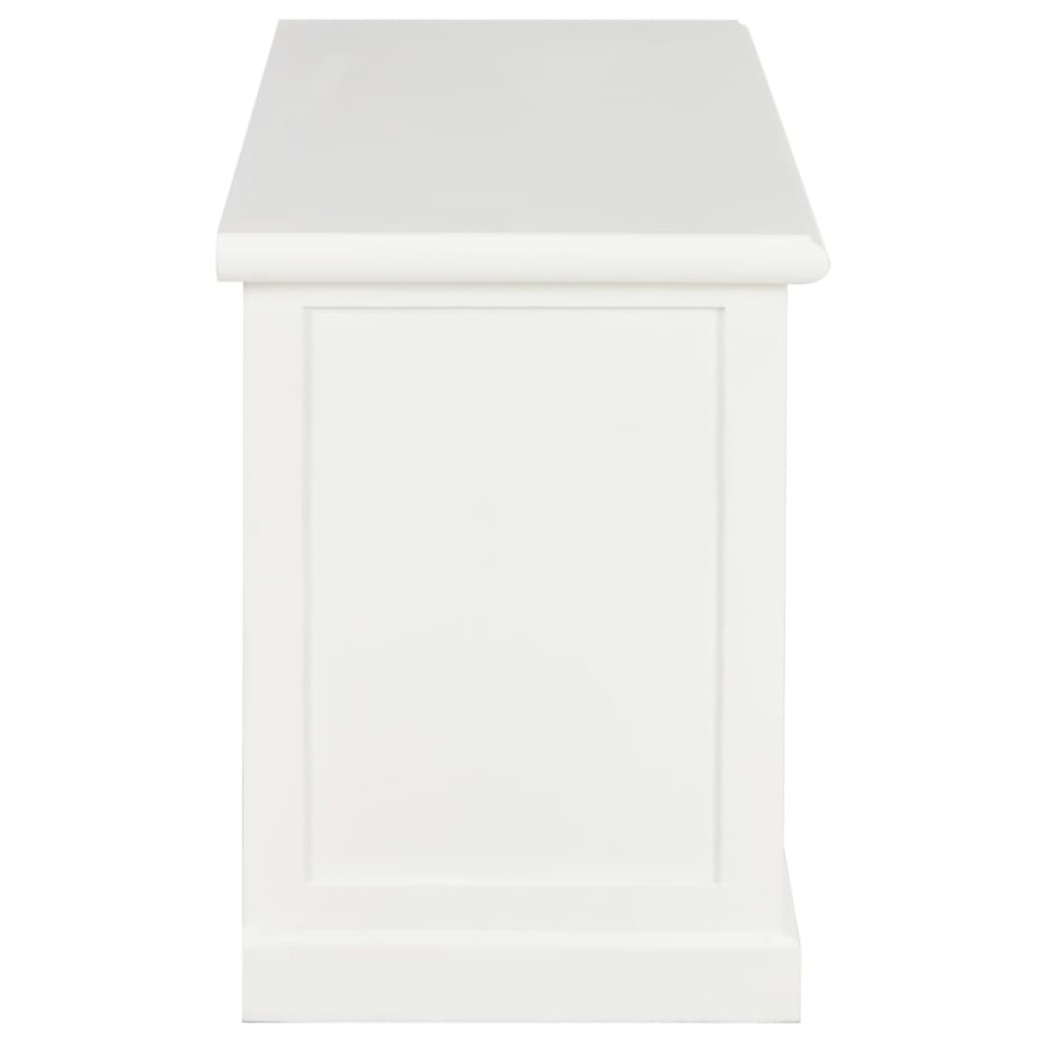 Mueble para TV de madera blanco 90x30x40