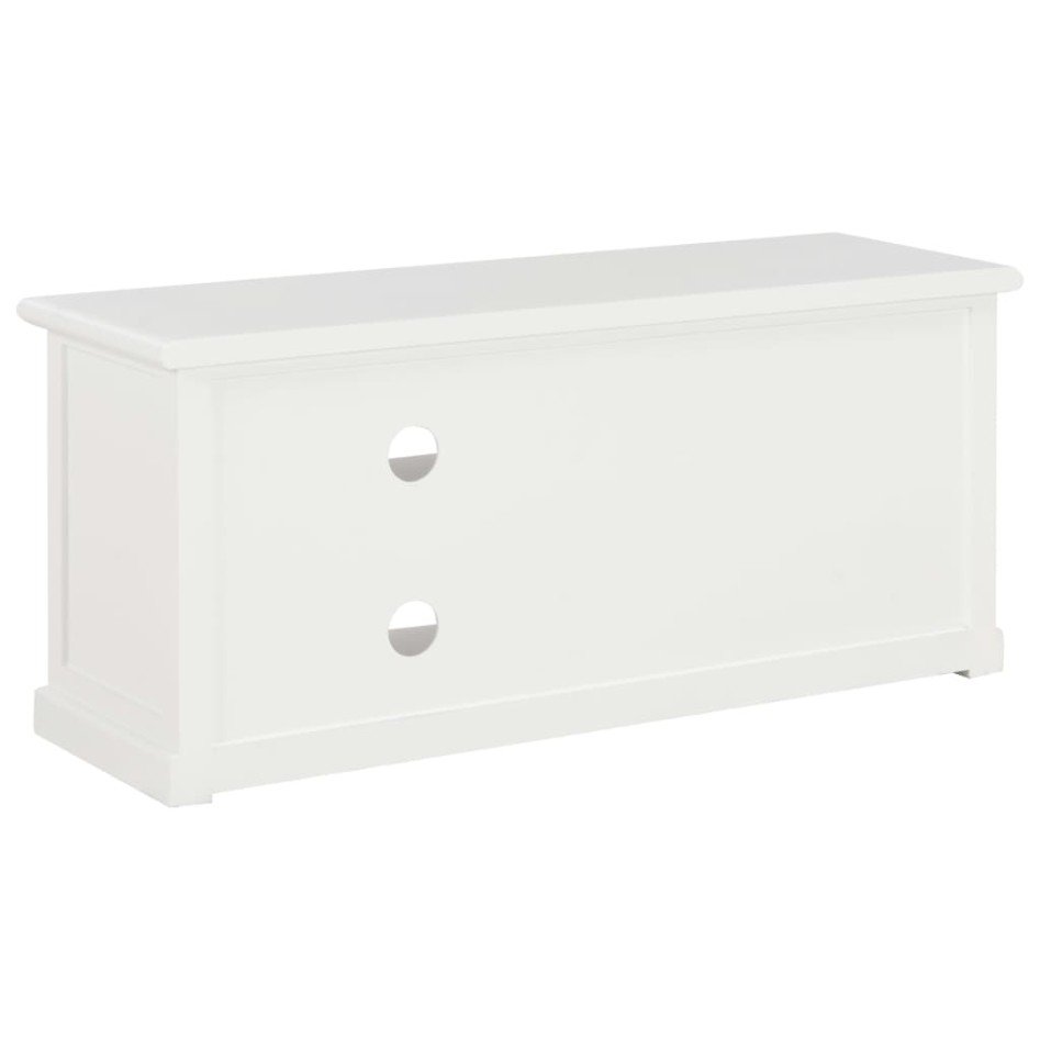 Mueble para TV de madera blanco 90x30x40