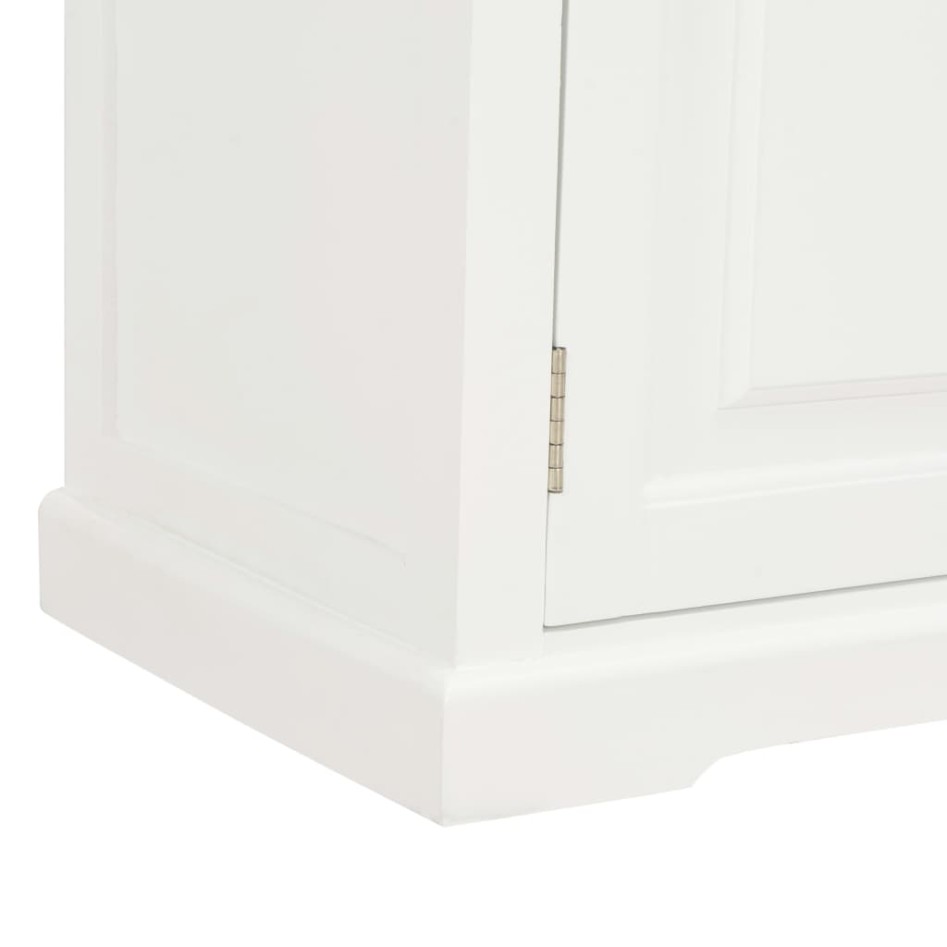 Mueble para TV de madera blanco 90x30x40