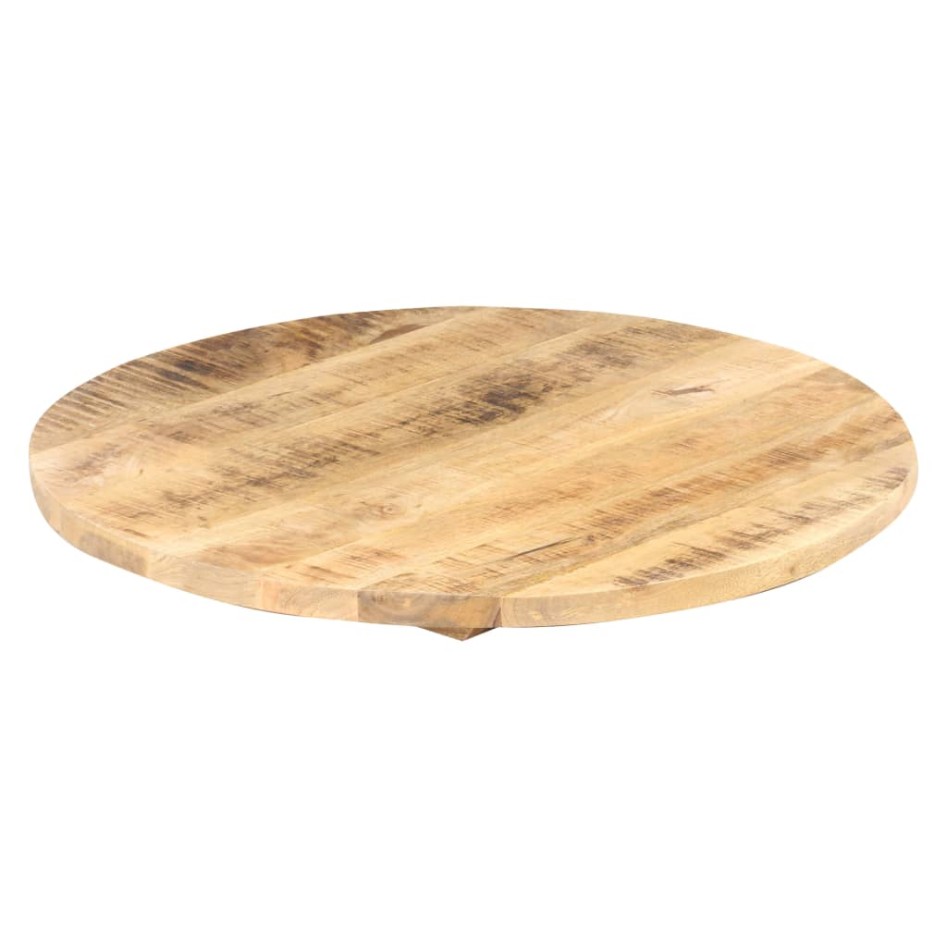 Superficie de mesa redonda madera maciza de mango 25-27 mm