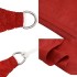 Toldo de vela rojo HDPE 160 g/m² 7x7