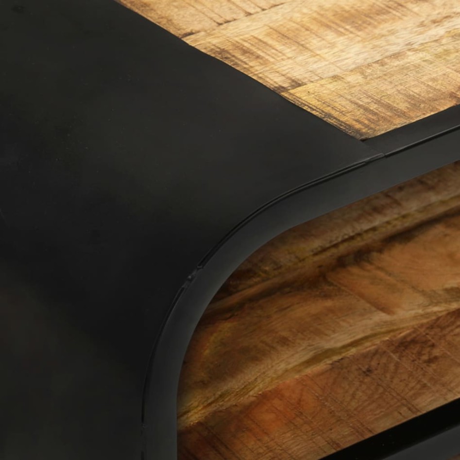 Mueble para TV de madera maciza de mango rugosa 90x30x48