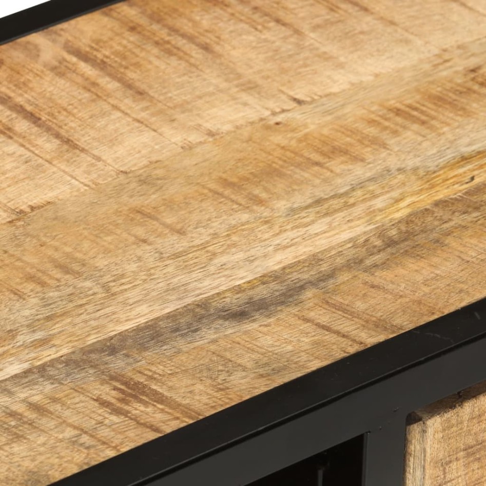 Mueble para TV de madera maciza de mango rugosa 90x30x48