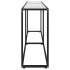 Mesa consola vidrio templado transparente 220x35x75,5