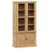 Armario con vitrina VIGO madera maciza de pino 85x35x170
