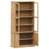 Armario con vitrina VIGO madera maciza de pino 85x35x170