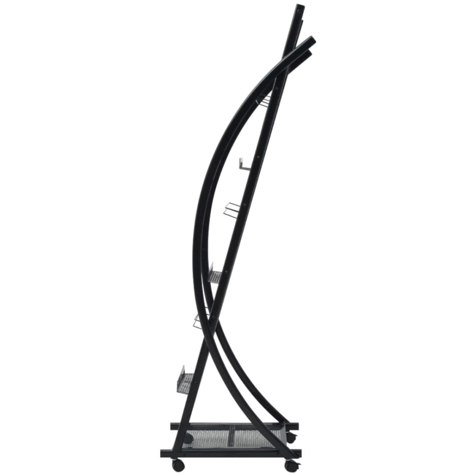 Revistero 40x32x131 cm negro